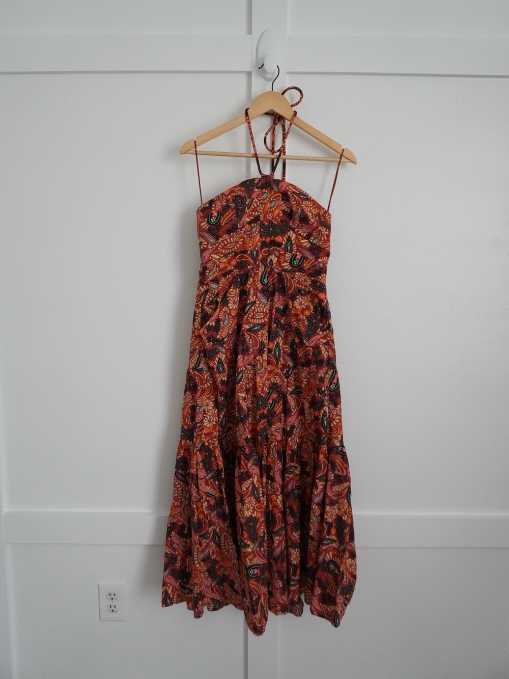Revolve House of Harlow 1960 Paisley Floral Halter Maxi Dress - Picture 3 of 5